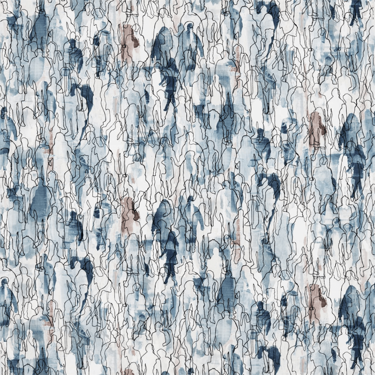 Harlequin Multitude Pewter/Slate Fabric