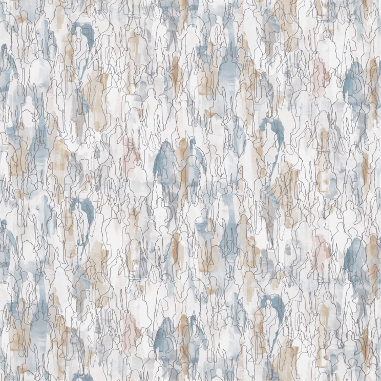 Harlequin Multitude Seaglass/Chalk Fabric
