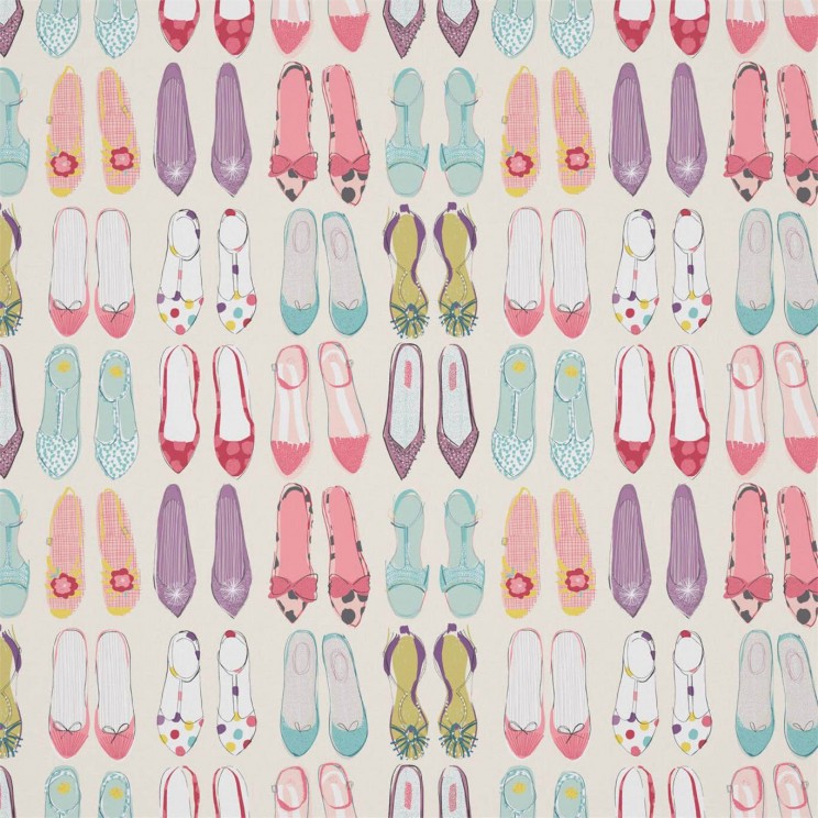 Harlequin World At Your Feet Pebble/Blossom/Sky Fabric