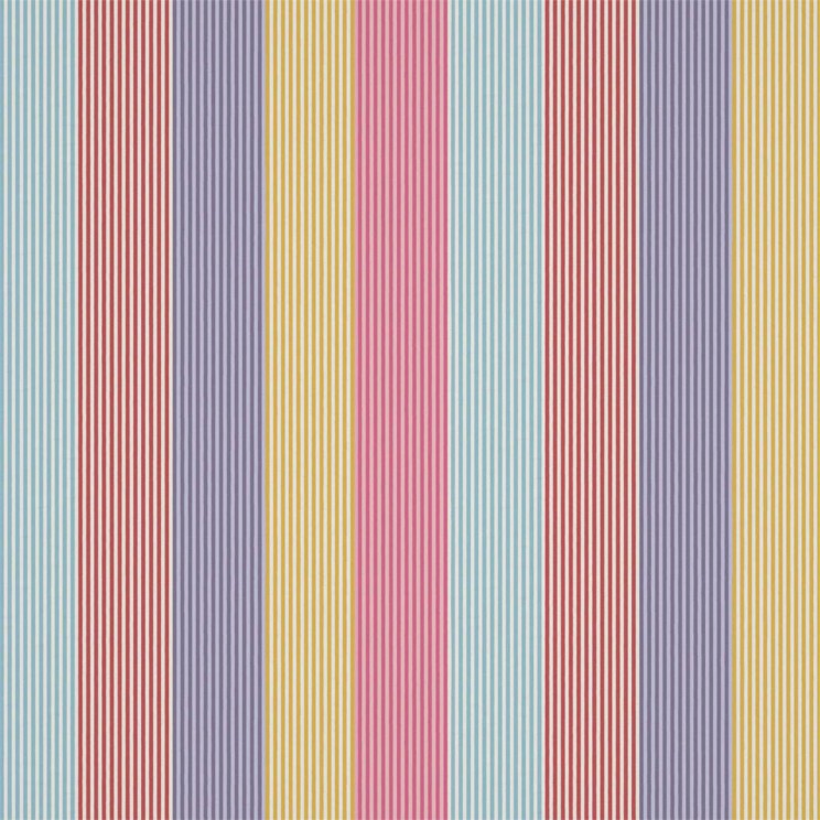 Harlequin Funfair Stripe Grape/Cherry/Pineapple/Blossom Fabric