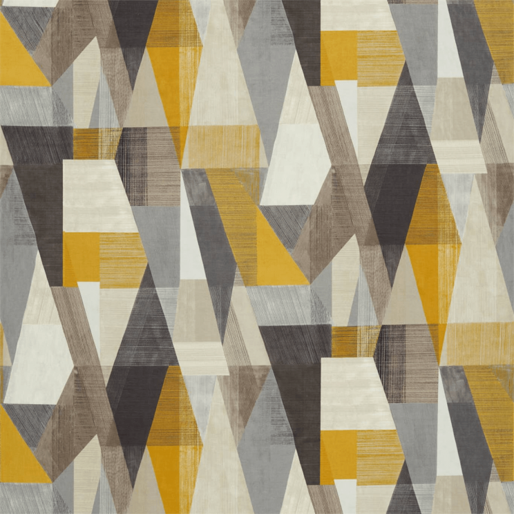 Harlequin Pythagorum Pythagorum Graphite/Gold Fabric