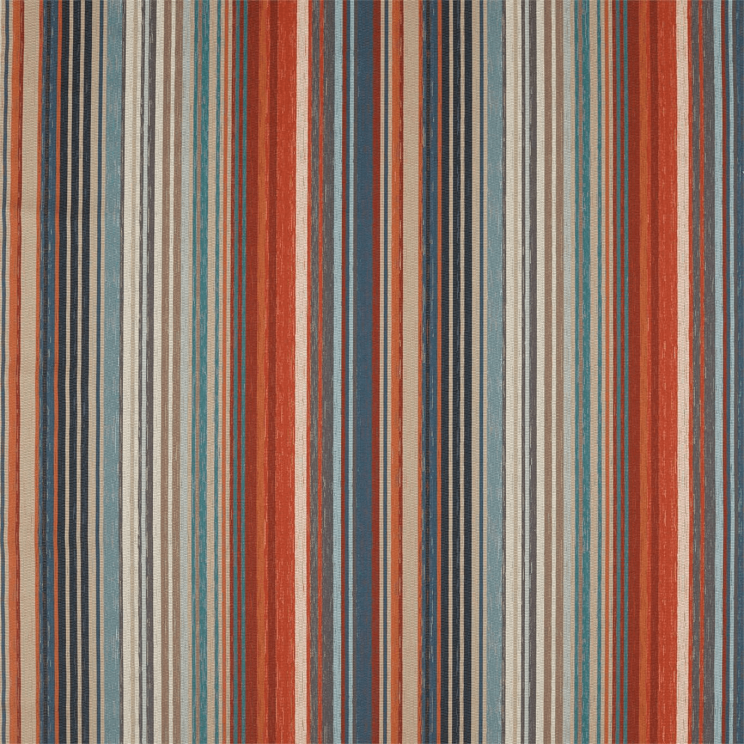 Harlequin Spectro Stripe Teal/Sedonia/Rust Fabric