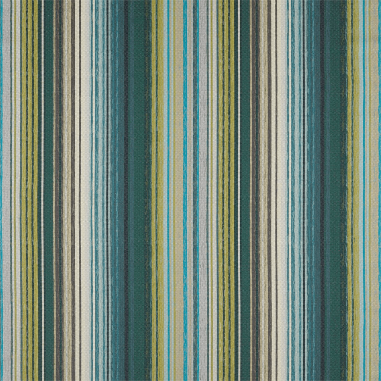 Harlequin Spectro Stripe Emerald / Marine / Lichen Fabric