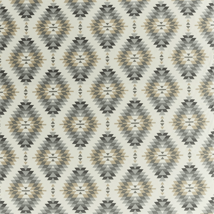 Harlequin Elwana Fabric Charcoal/Slate/Stone Fabric