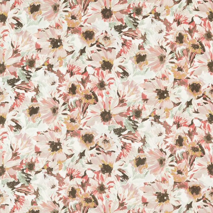 Harlequin Helianthus Moonstone/Succulent/Bleached Coral  Fabric