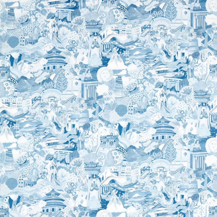 Harlequin Journey of Discovery Wild Water/Exhale Fabric
