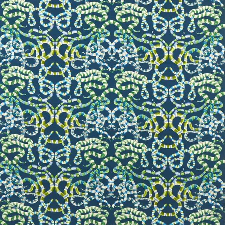 Harlequin Serpenti Onsen/Emerald/Azul Fabric