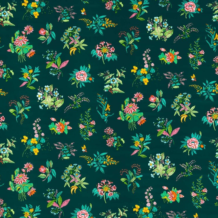 Harlequin Woodland Floral Jade/Malachite/Rose Quartz Fabric