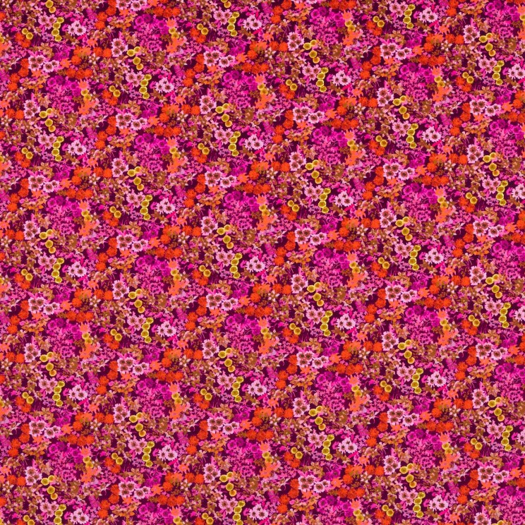 Harlequin Wildflower Meadow Carnelian/Spinel/Amethyst Fabric