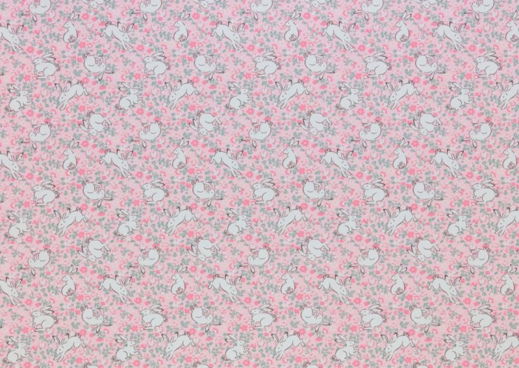 Roller Blinds Cath Kidston Jumping Bunnies Blush Fabric