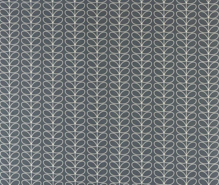 Curtains Orla Kiely Linear Stem Cool Grey Fabric