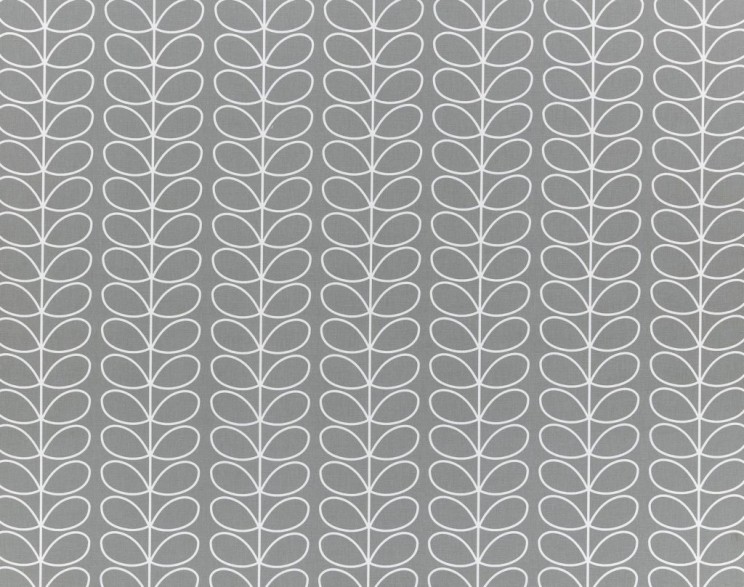 Curtains Orla Kiely Linear Stem Silver Fabric