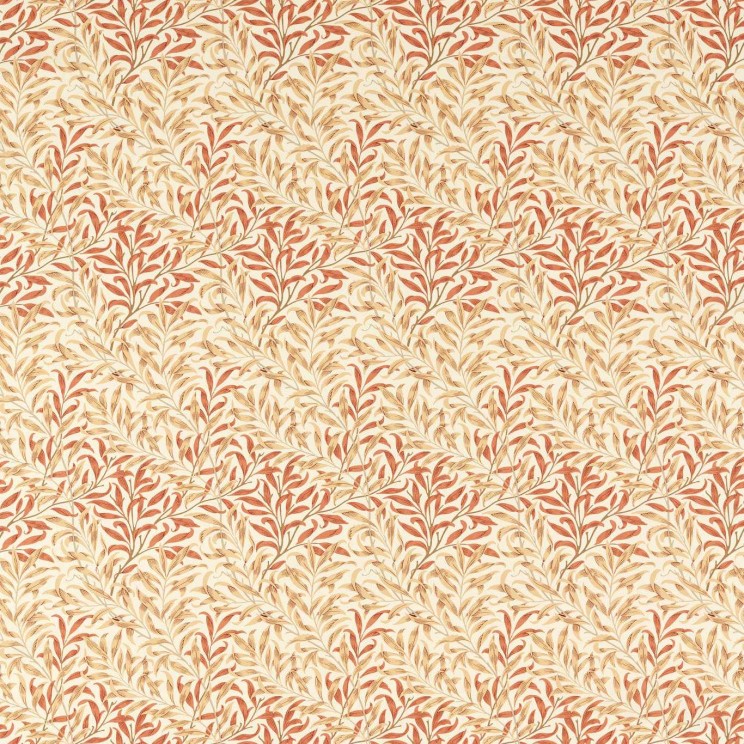 Morris and Co Willow Bough Russet/Wheat Fabric
