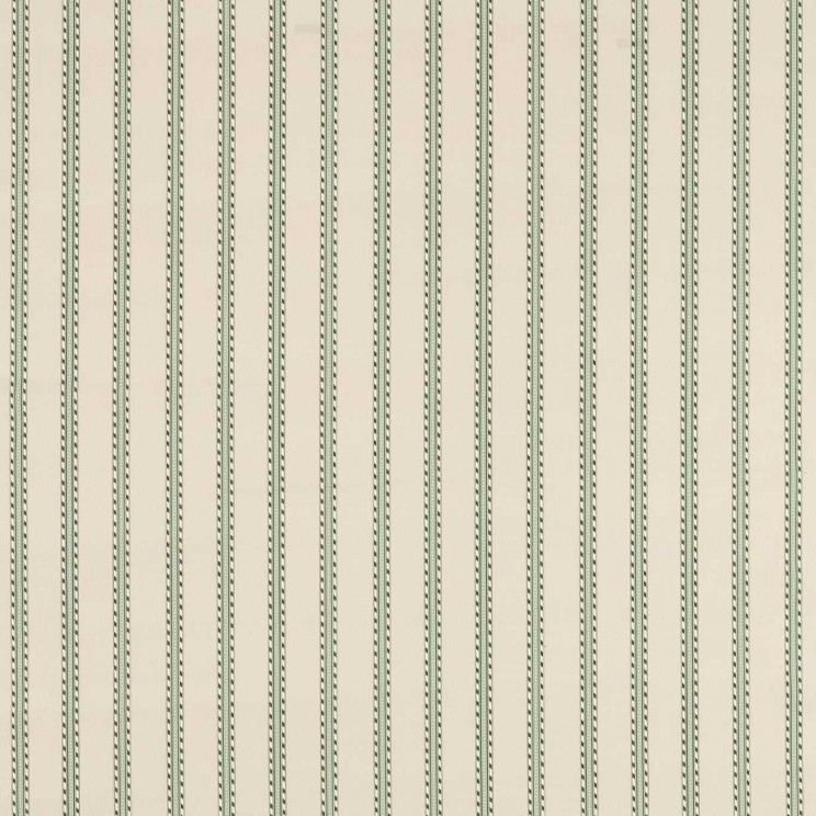 Morris and Co Holland Park Stripe Sage/Linen Fabric