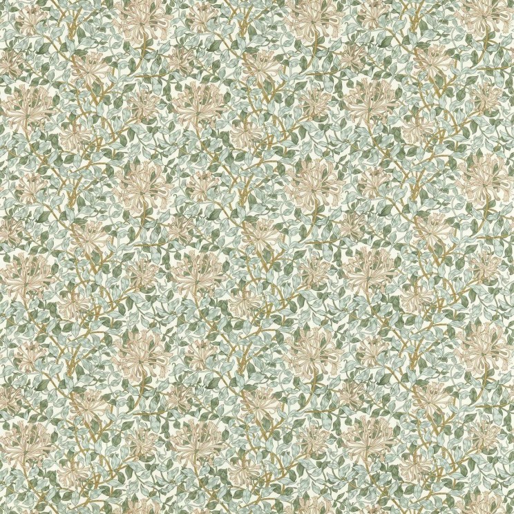 Morris and Co Honeysuckle Sage/Clay Fabric