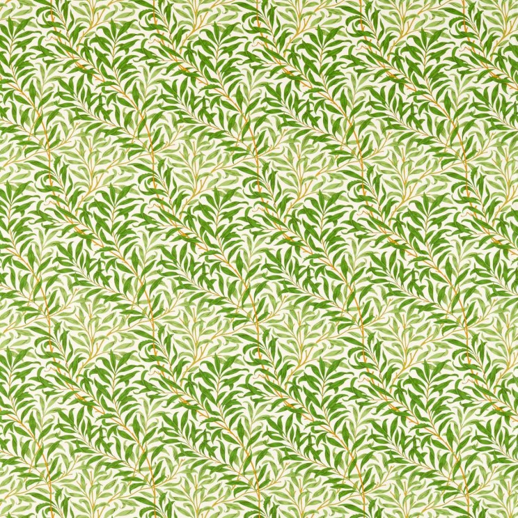 Morris and Co Willow Bough Leaf Green Fabric