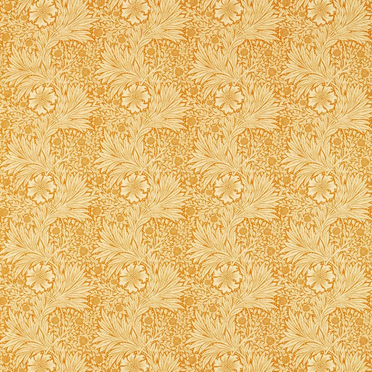Morris and Co Marigold Cream/Orange Fabric