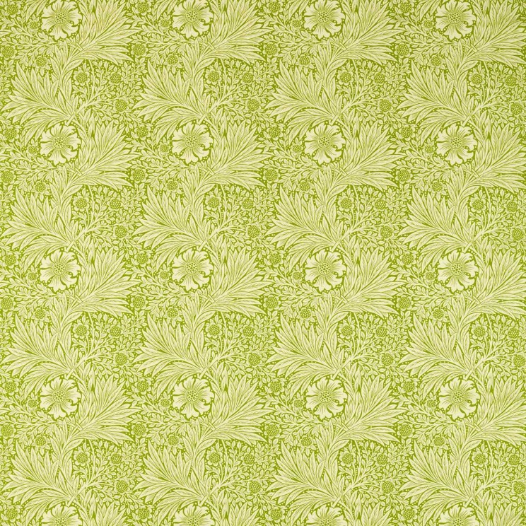 Morris and Co Marigold Cream/Sap Green Fabric