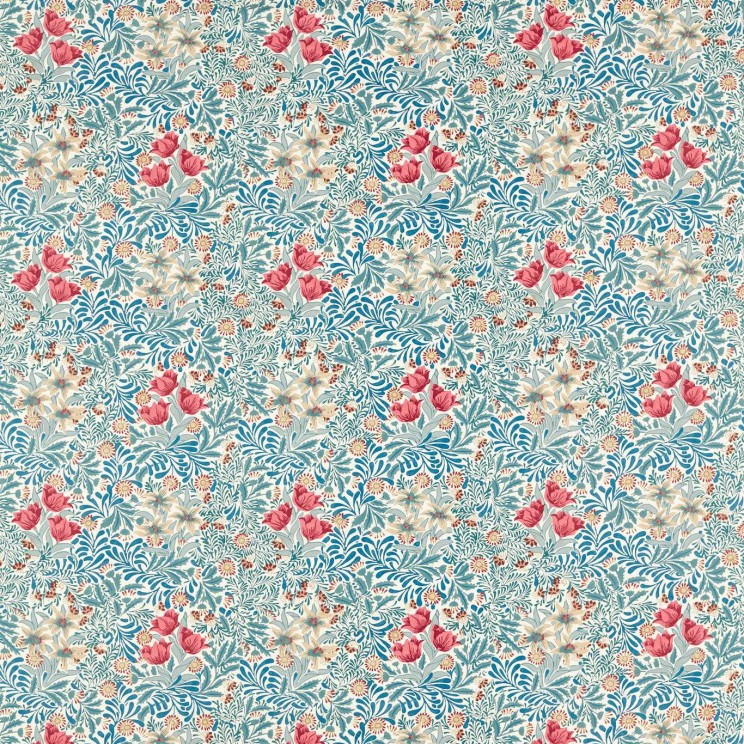 Morris and Co Bower Barbed Berry/Indigo Fabric