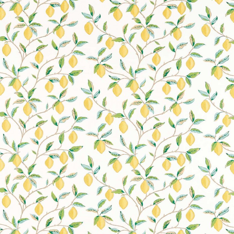 Curtains Morris and Co Lemon Tree Fabric 226909