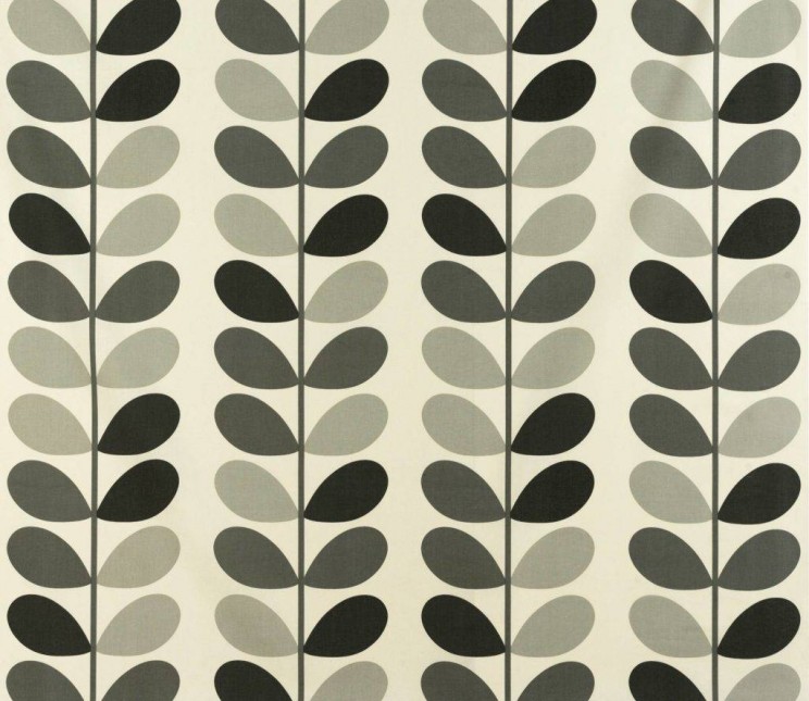 Curtains Orla Kiely Multi Stem Warm Grey Fabric