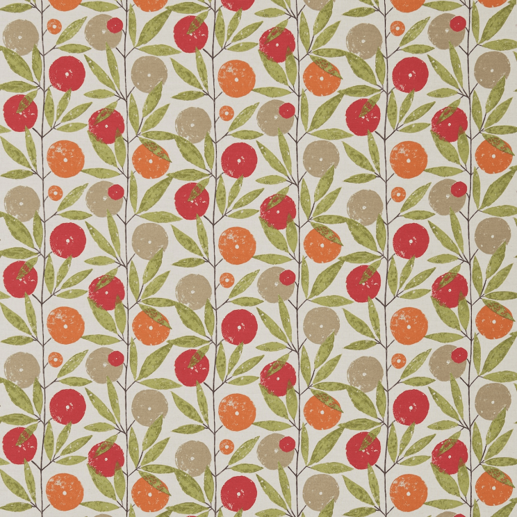 Scion Blomma Tangerine/Chilli/Citrus Fabric