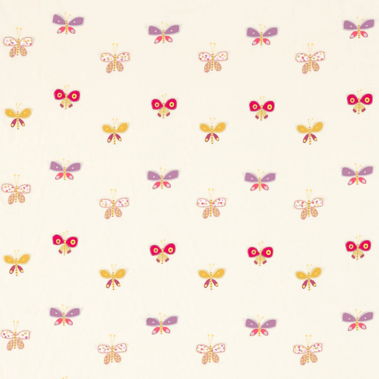 Scion Flutterby Rhubarb/Violet/Rose Fabric