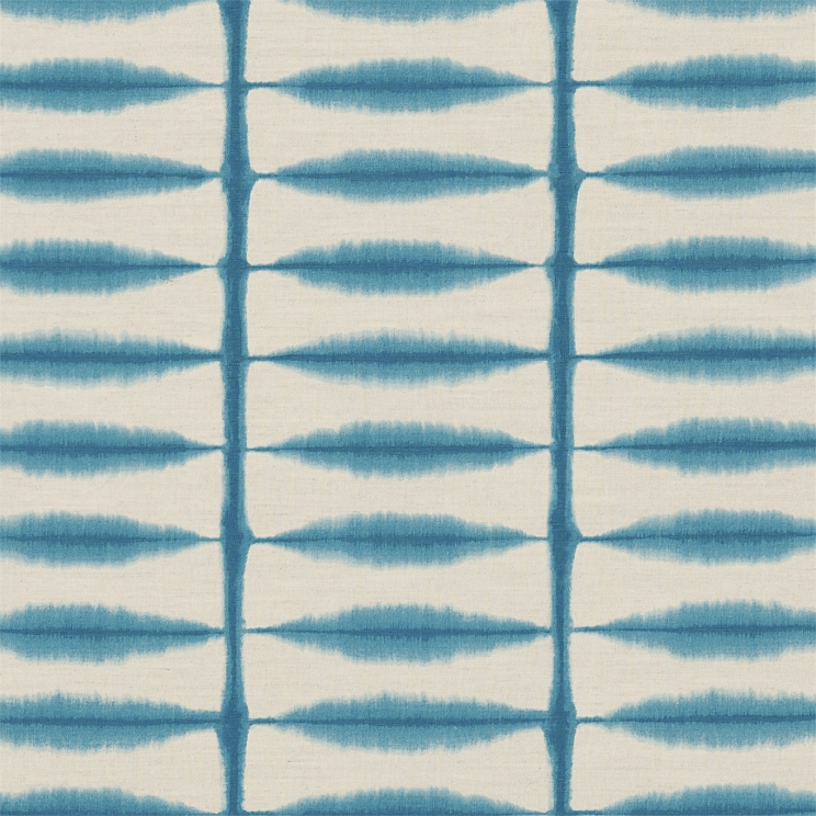 Scion Shibori Teal/Linen Fabric