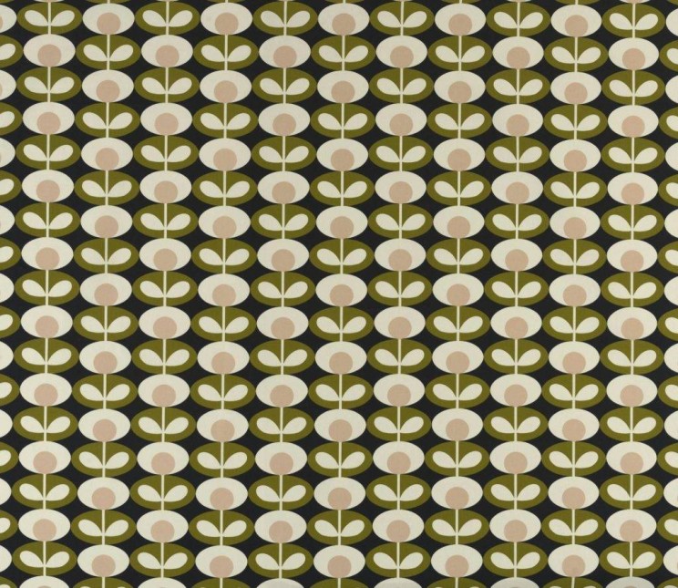 Curtains Orla Kiely Ovalflower Seagrass Fabric