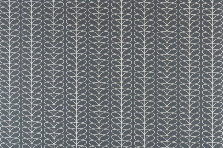 Roman Blinds Orla Kiely Pvc Linear Stem Cool Grey Fabric