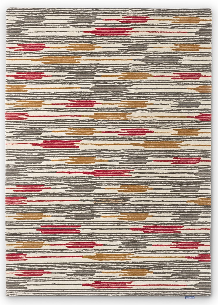 Sanderson Ishi Indian Red/Charcoal Rug