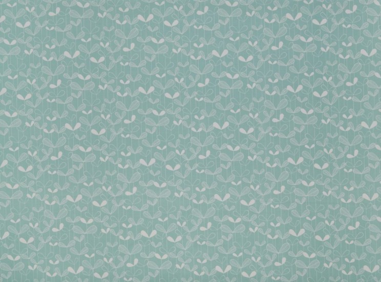 Curtains MissPrint Saplings Pale Aqua Fabric