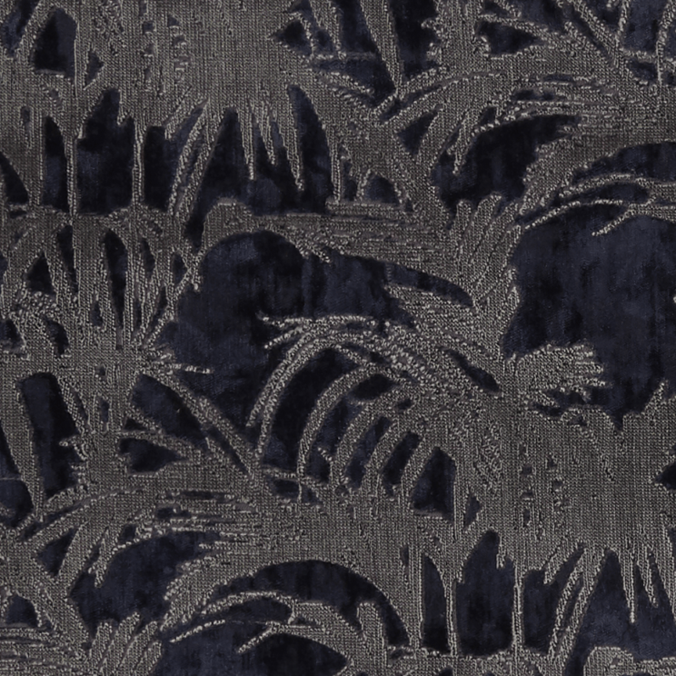 Curtains Clarke and Clarke Tropicale Midnight Fabric F1305/04
