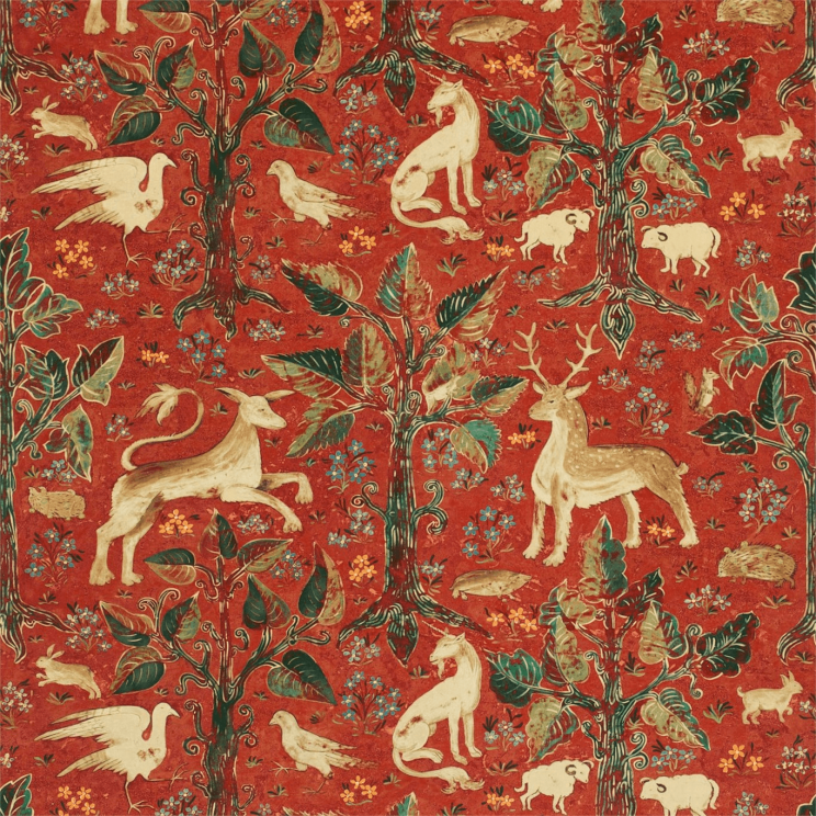 Zoffany Arden Velvet Venetian Red Fabric