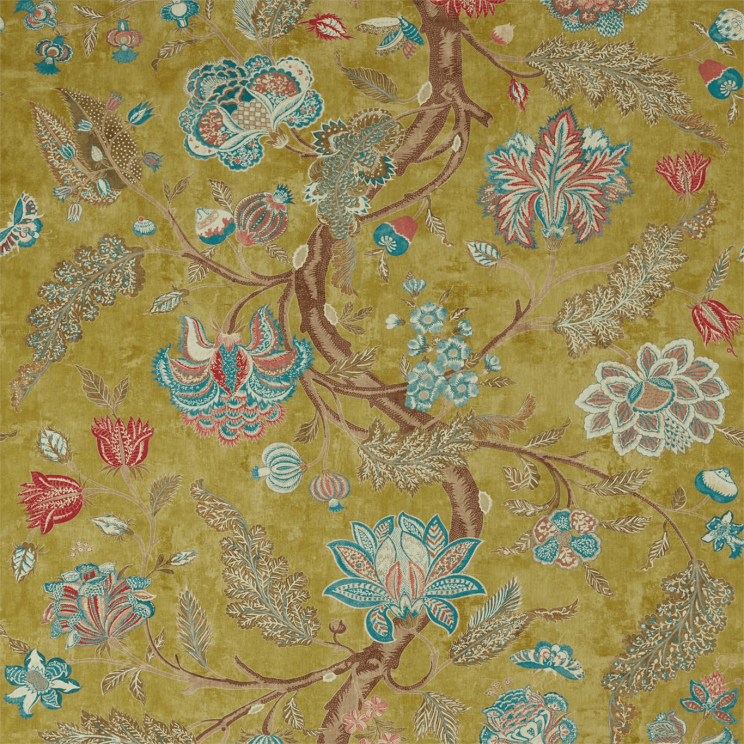 Zoffany Indienne Print Fabric Tigers Eye/Cinnabar Fabric
