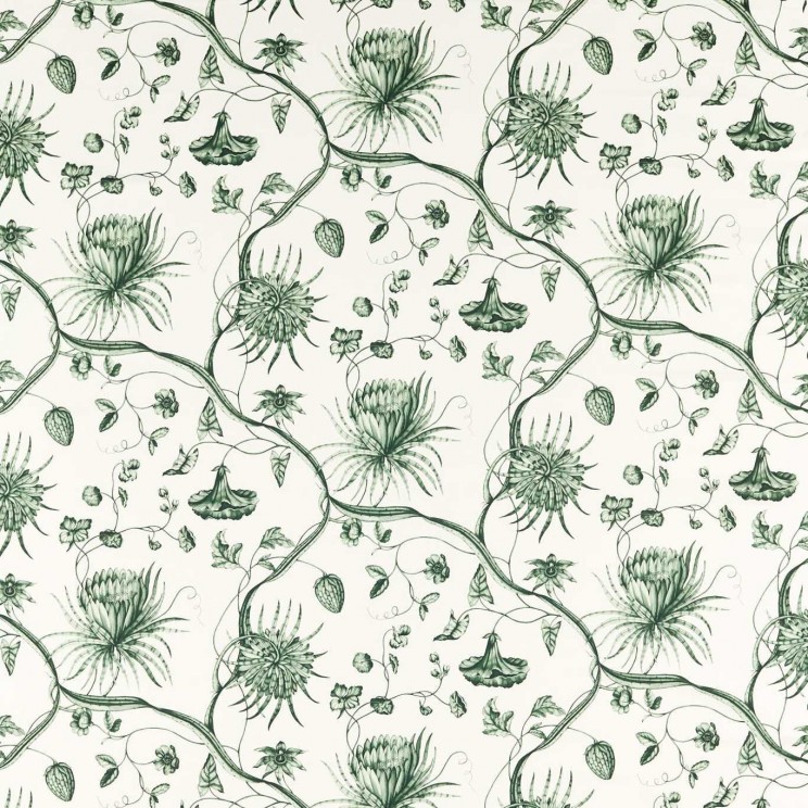 Zoffany Phaedra Toile Huntsmans Green Fabric