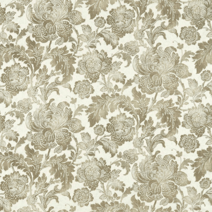 Zoffany Gilded Damask Snow Linen Fabric