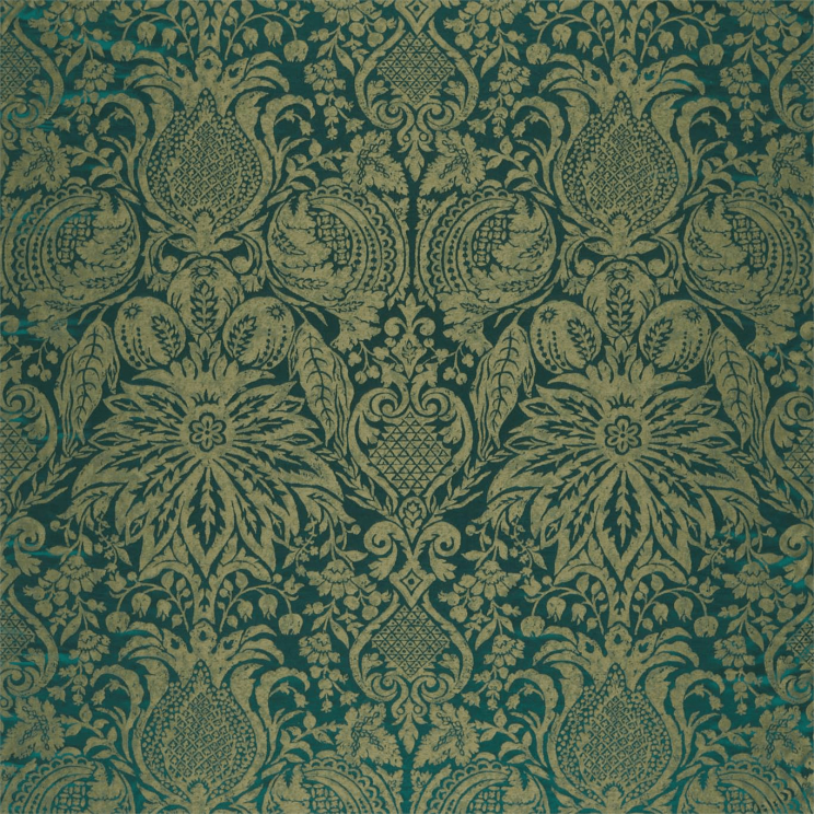 Zoffany Mitford Weave Malachite Fabric