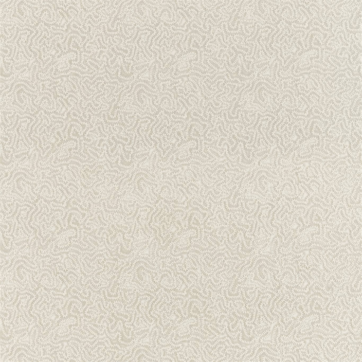 Maze Coral Fabric - Coral Platinum White - By Zoffany - 332974