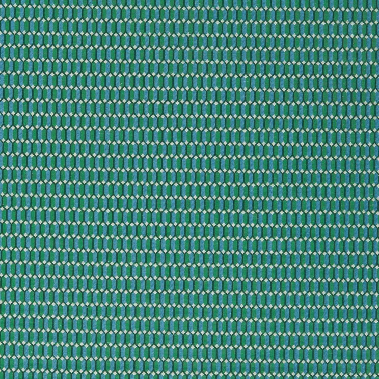 Zoffany Domino Trellis Huntsmans Green Fabric