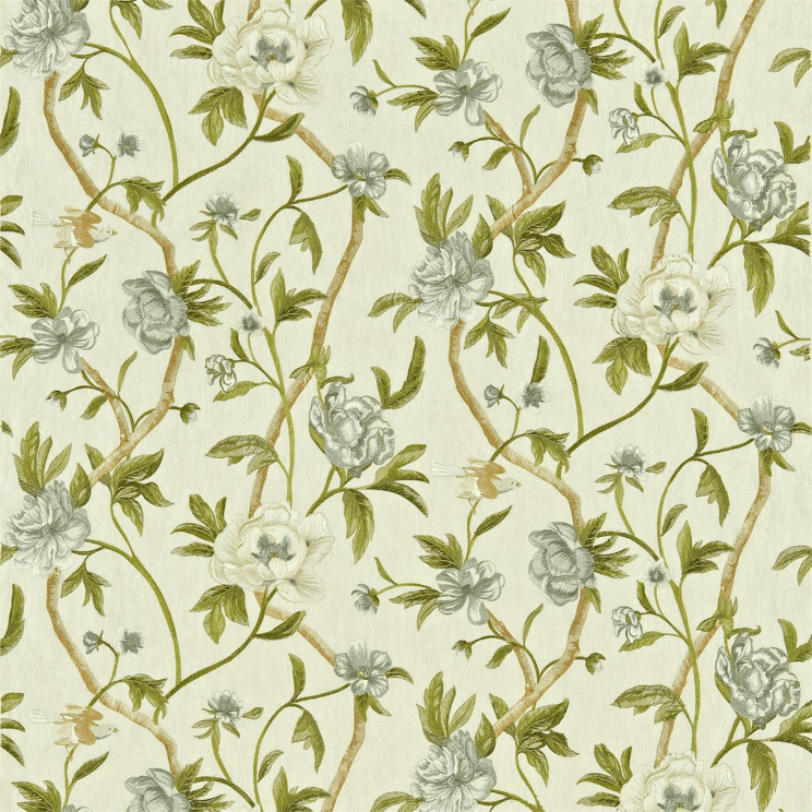 Zoffany Flowering Tree Linen/Silver Fabric