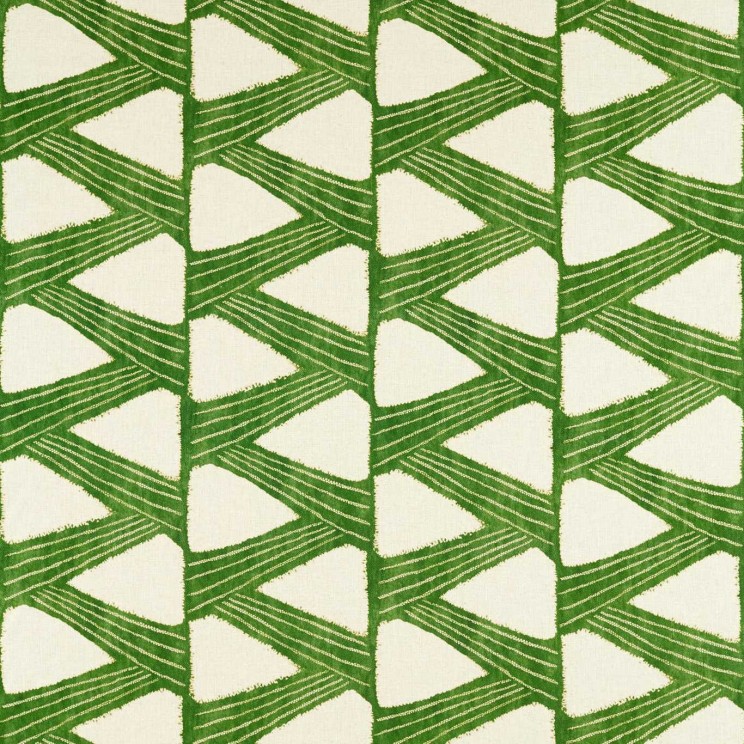 Zoffany Kanoko Green Fabric