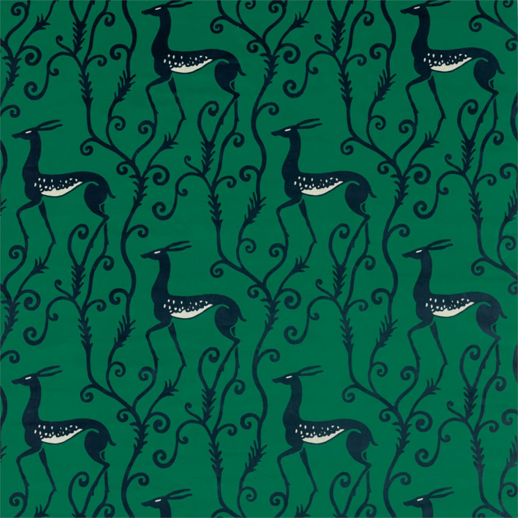 Zoffany Deco Deer Velvet Deer Velvet Malachite Fabric