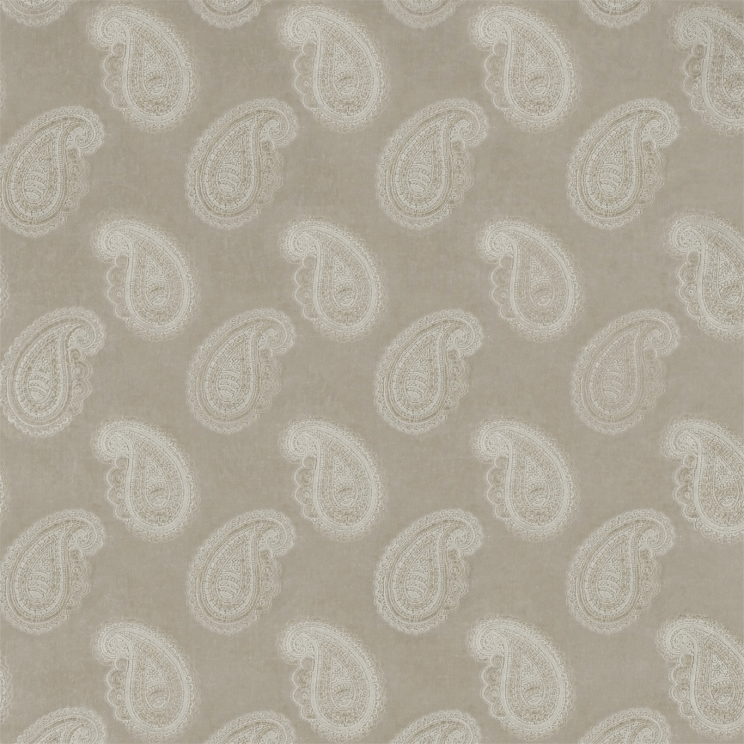 Zoffany Orissa Velvet Pale Linen Fabric