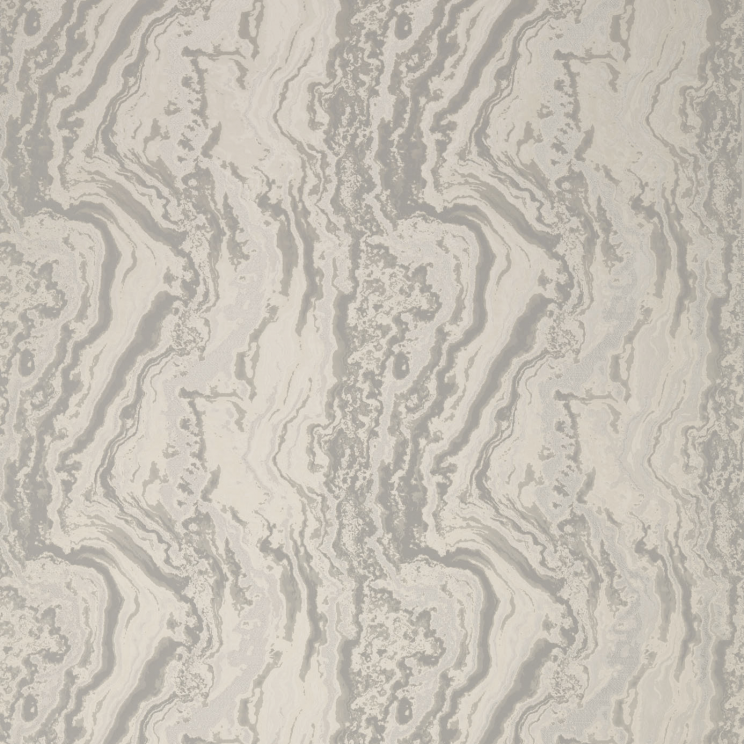 Zoffany Serpentine Platinum White Fabric