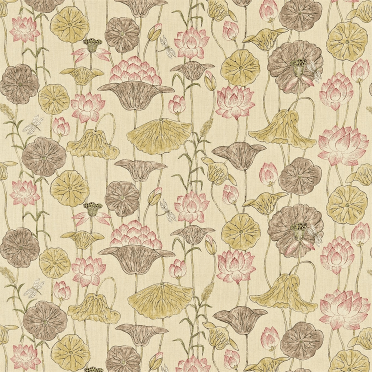 Curtains Zoffany Lotus Flower Fabric 320815