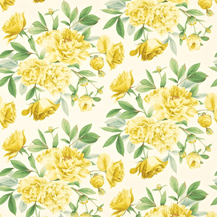 Zoffany Phoebe Cadmium Yellow Fabric