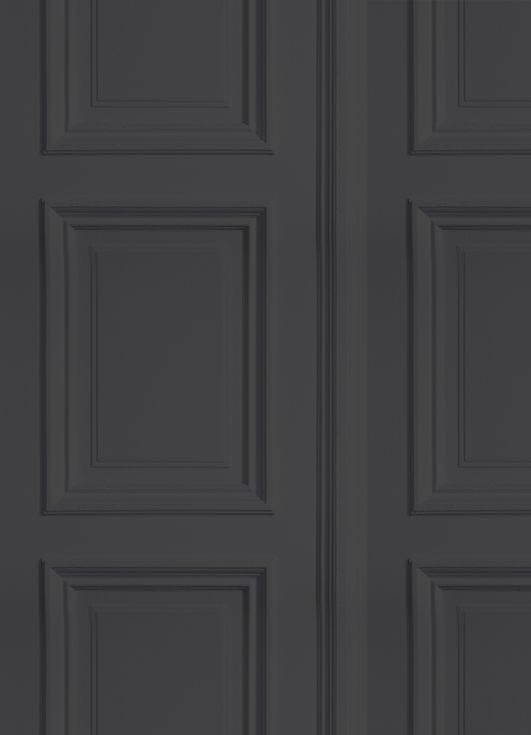 Young and Battaglia Anthracite Panelling  Wallpaper