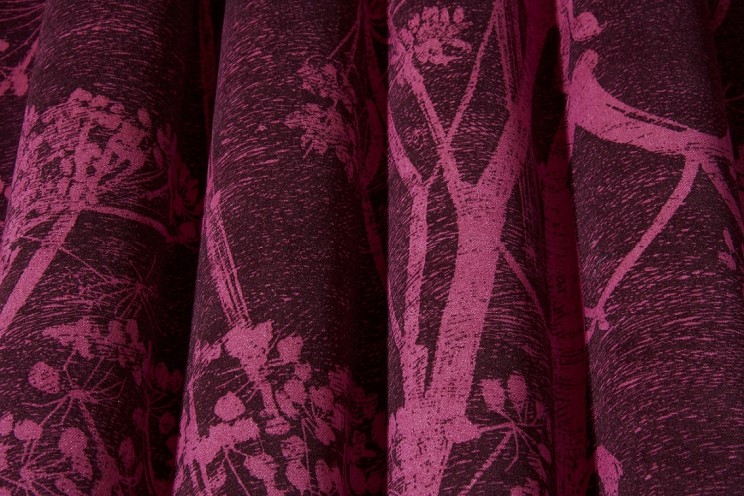 Cole and Son Cow Parsley Magenta Fabric