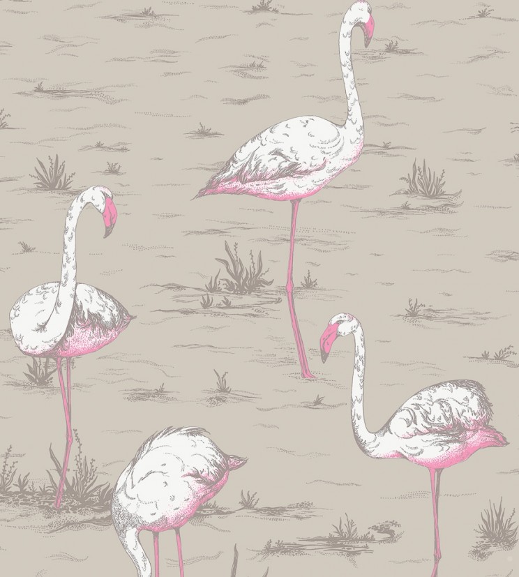 Curtains Cole and Son Flamingos Fabric F111/3011LU
